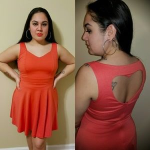 Heart cutout dress